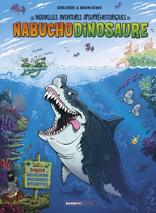 Couverture ebook de Les nouvelles aventures apeupréhistoriques de Nabuchodinosaure - Tome 5, de Patrick Goulesque, Roger Widenlocher