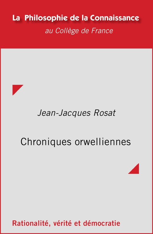 ebook cover of Chroniques orwelliennes, by Jean-Jacques Rosat