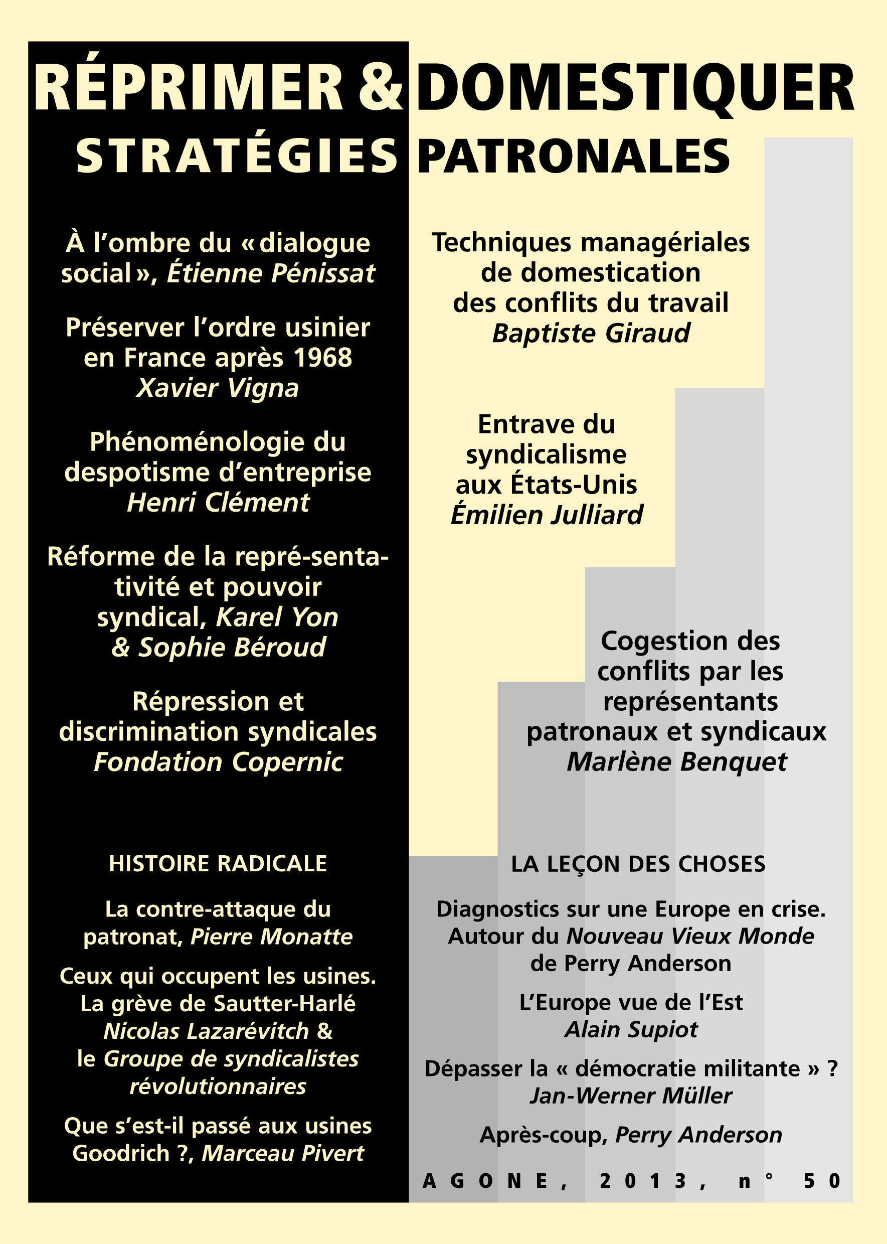 ebook cover of Réprimer et domestiquer : stratégies patronales, by Revue agone