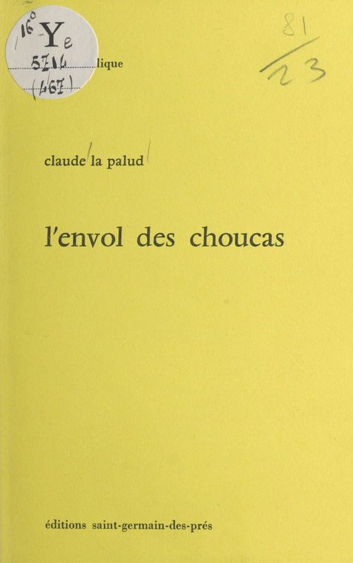 ebook cover of L'Envol des choucas, by Claude La Palud