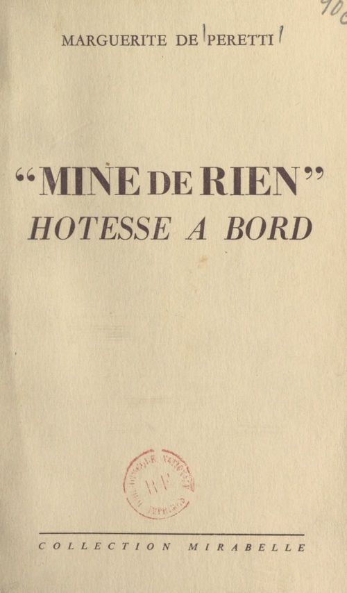 ebook cover of Mine de rien, hôtesse à bord, by Marguerite De Peretti