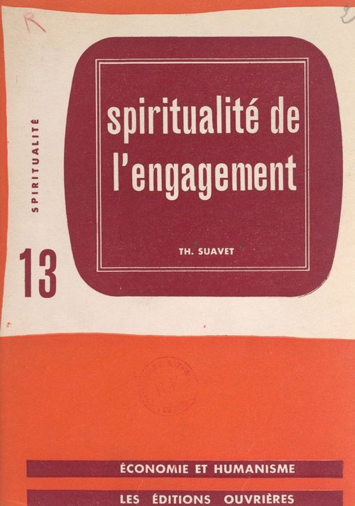 ebook cover of Spiritualité de l'engagement, by Thomas Suavet
