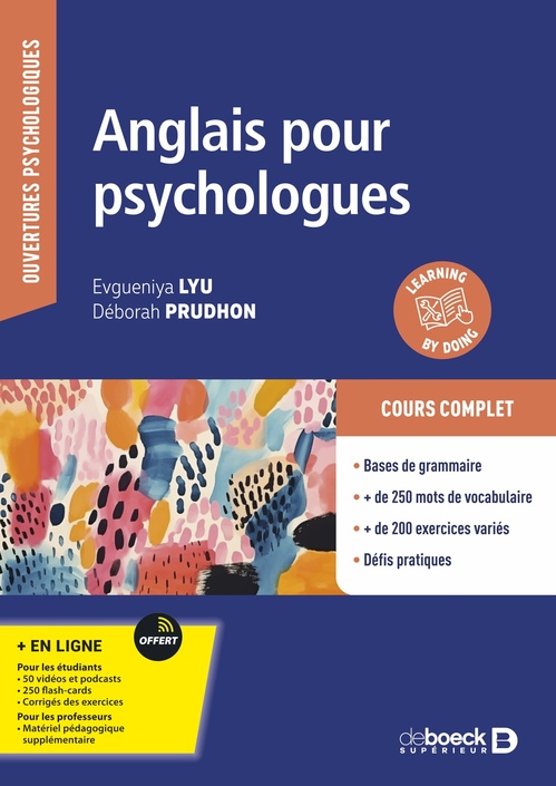 ebook cover of Anglais pour psychologues, by Evgueniya Lyu, Déborah Prudhon