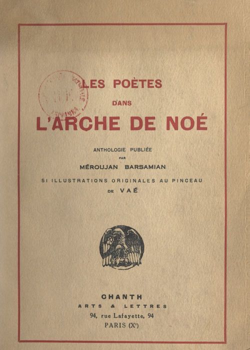 Couverture ebook de Les poètes dans l'arche de Noé, de Collectif