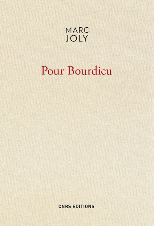 ebook cover of Pour Bourdieu, by Marc Joly