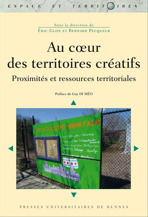 Couverture ebook de Au coeur des territoires créatifs, de Eric Glon, Bernard Pecqueur