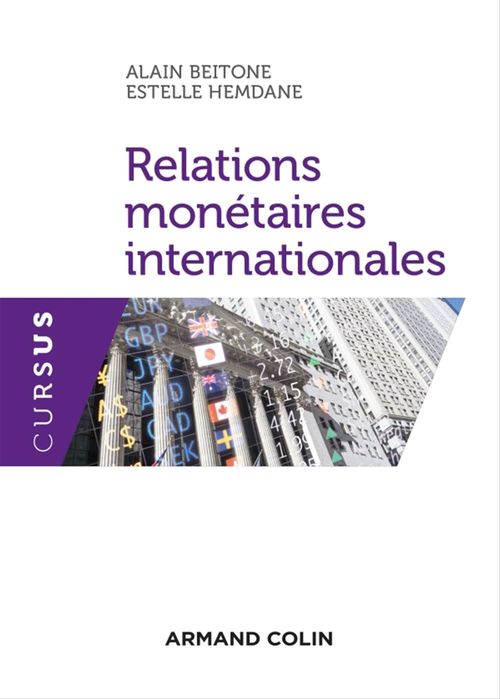 Couverture ebook de Relations monétaires internationales, de Alain Beitone