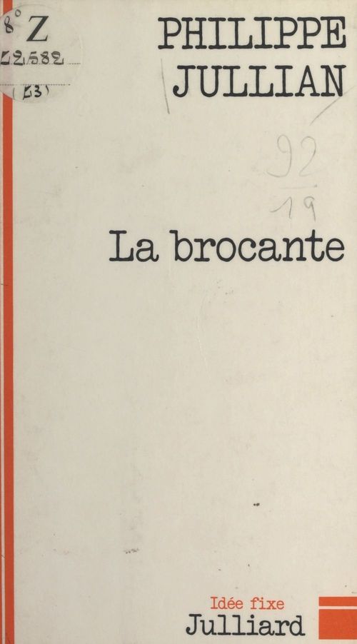 ebook cover of La brocante, by Philippe Jullian