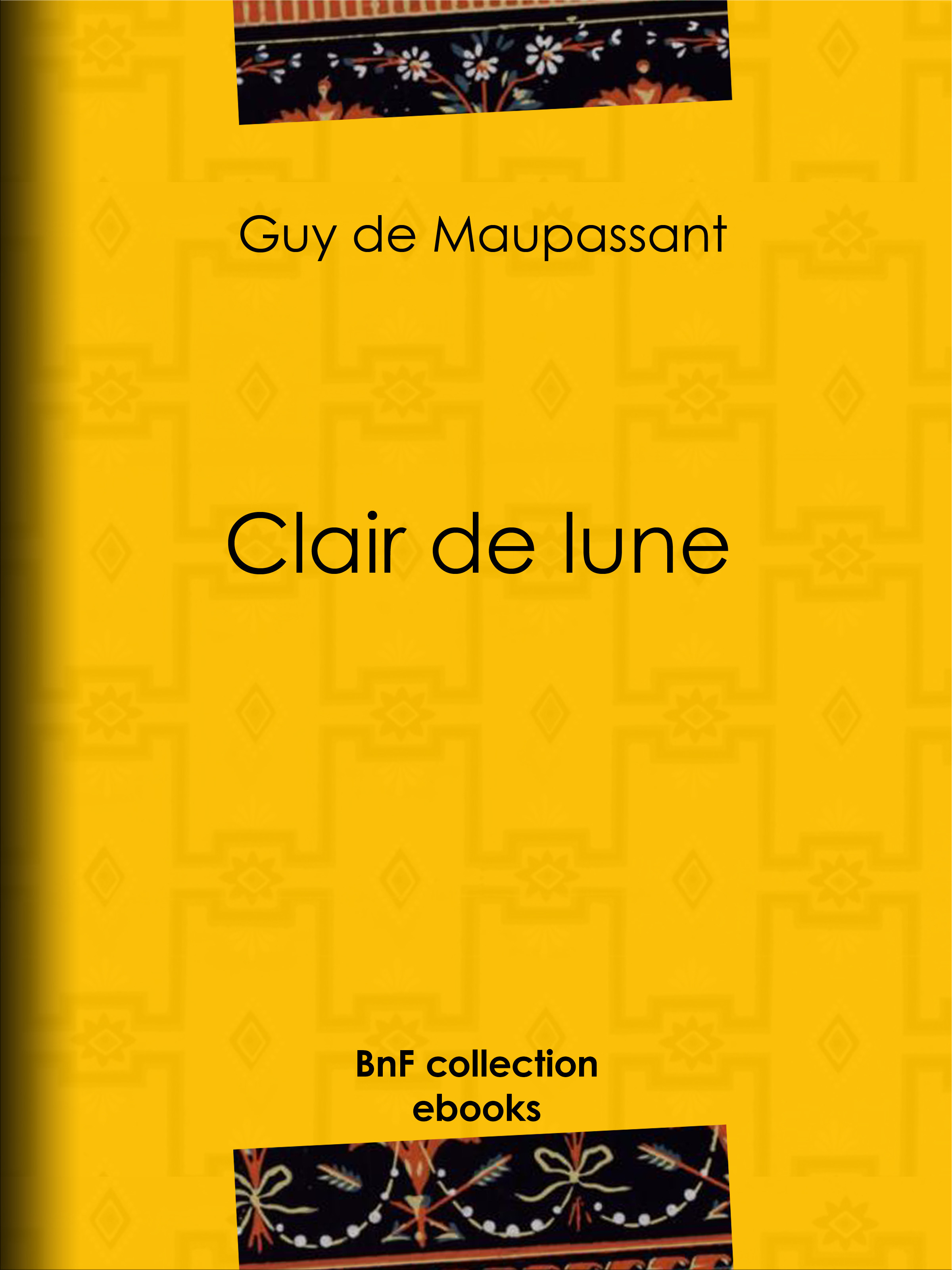 ebook cover of Clair de lune, by Guy de Maupassant