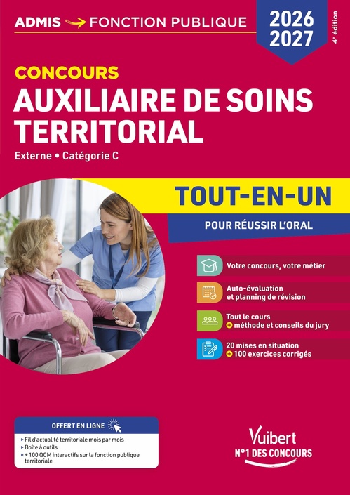 ebook cover of Concours Auxiliaire de soins territorial 2026-2027 - Tout-en-un, by Pierre-Brice Lebrun, Géraldine Rigo