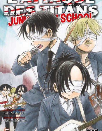 ebook cover of L'Attaque des Titans - Junior High School T05, by Hajime Isayama, Saki Nakagawa