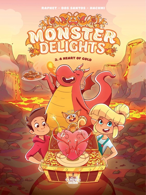 Couverture ebook de Monster Delights - Volume 2 - A Heart of Gold, de Sylvain Dos Santos, Mariam Hachmi, David Raphet