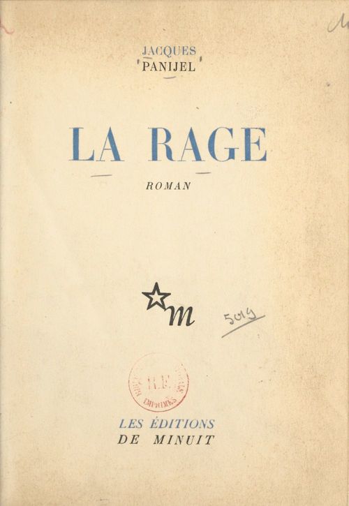 Couverture ebook de La rage, de Jacques Panijel