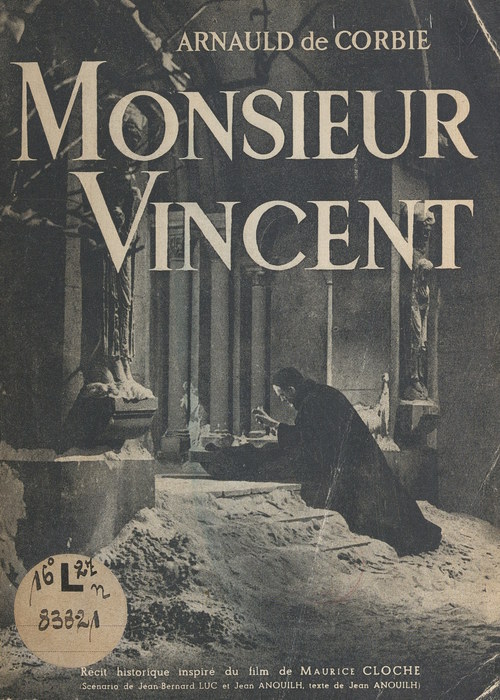 Couverture ebook de Monsieur Vincent, de Arnauld De Corbie