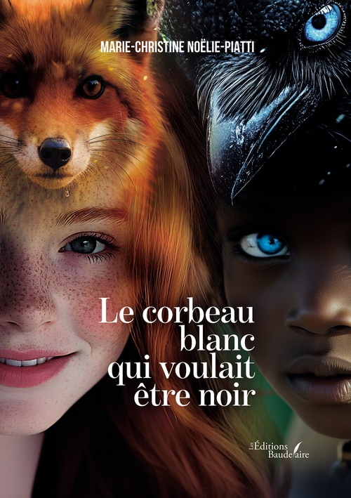 Couverture ebook de Le corbeau blanc qui voulait être noir, de Marie-Christine Noëlie-Piatti