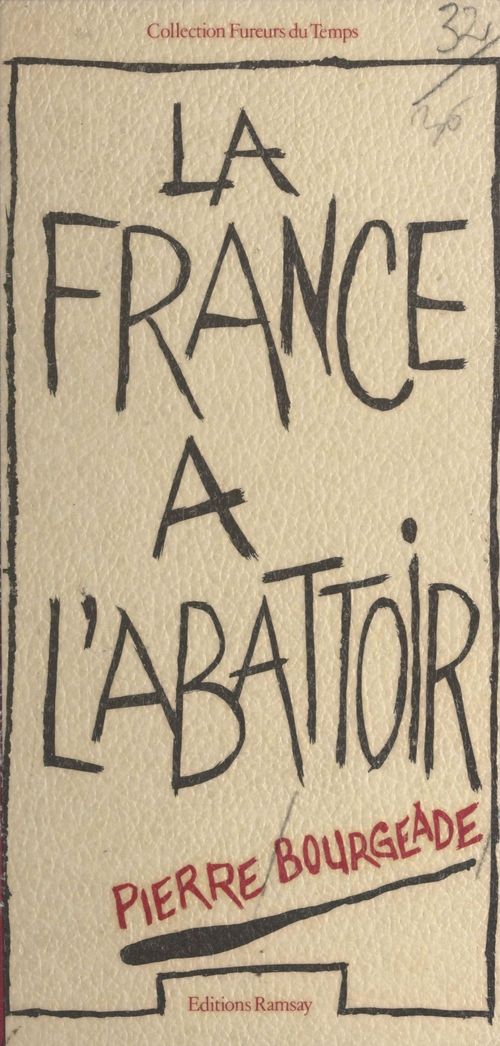 ebook cover of La France à l'abattoir, by Pierre Bourgeade