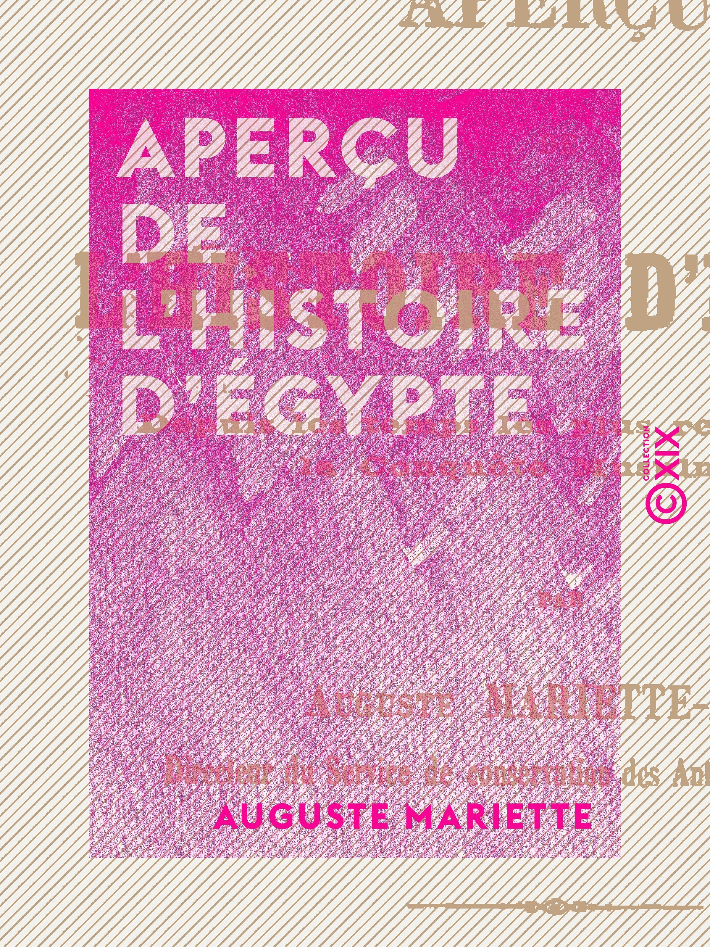Couverture ebook de Aperçu de l'histoire d'Égypte, de Auguste Mariette