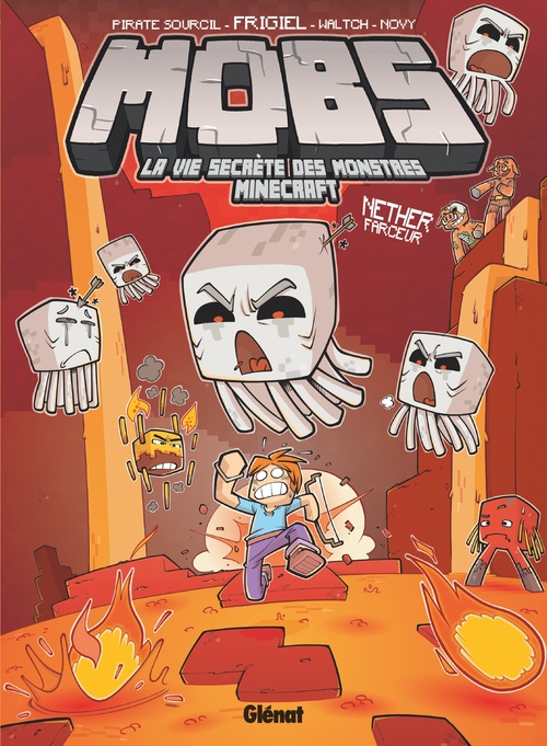 Couverture ebook de MOBS, La vie secrète des monstres Minecraft  - Tome 04, de Waltch