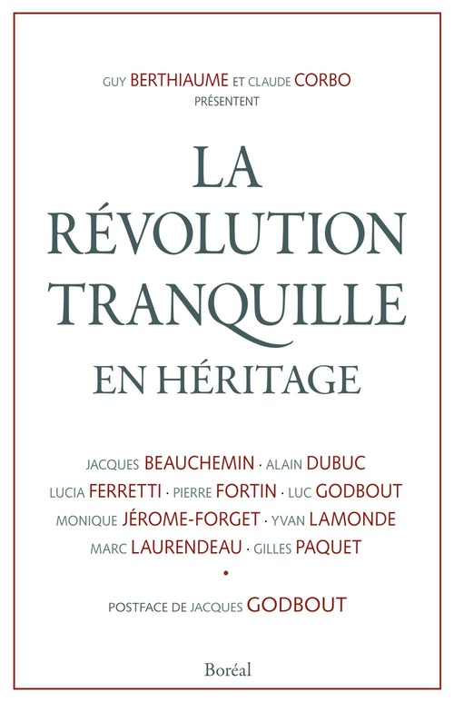 ebook cover of La révolution tranquille en héritage, by Collectif