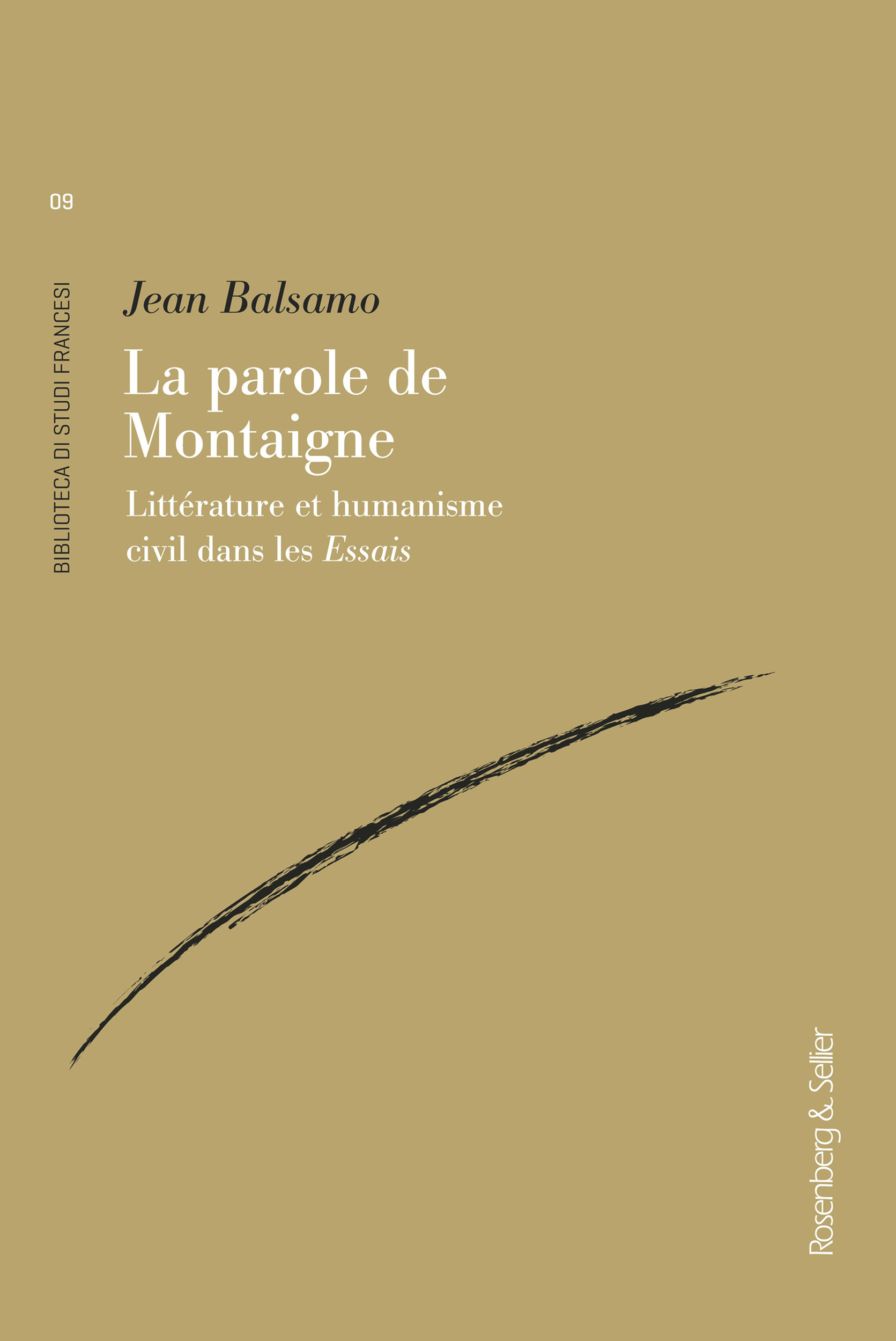 Couverture ebook de La parole de Montaigne, de Jean Balsamo