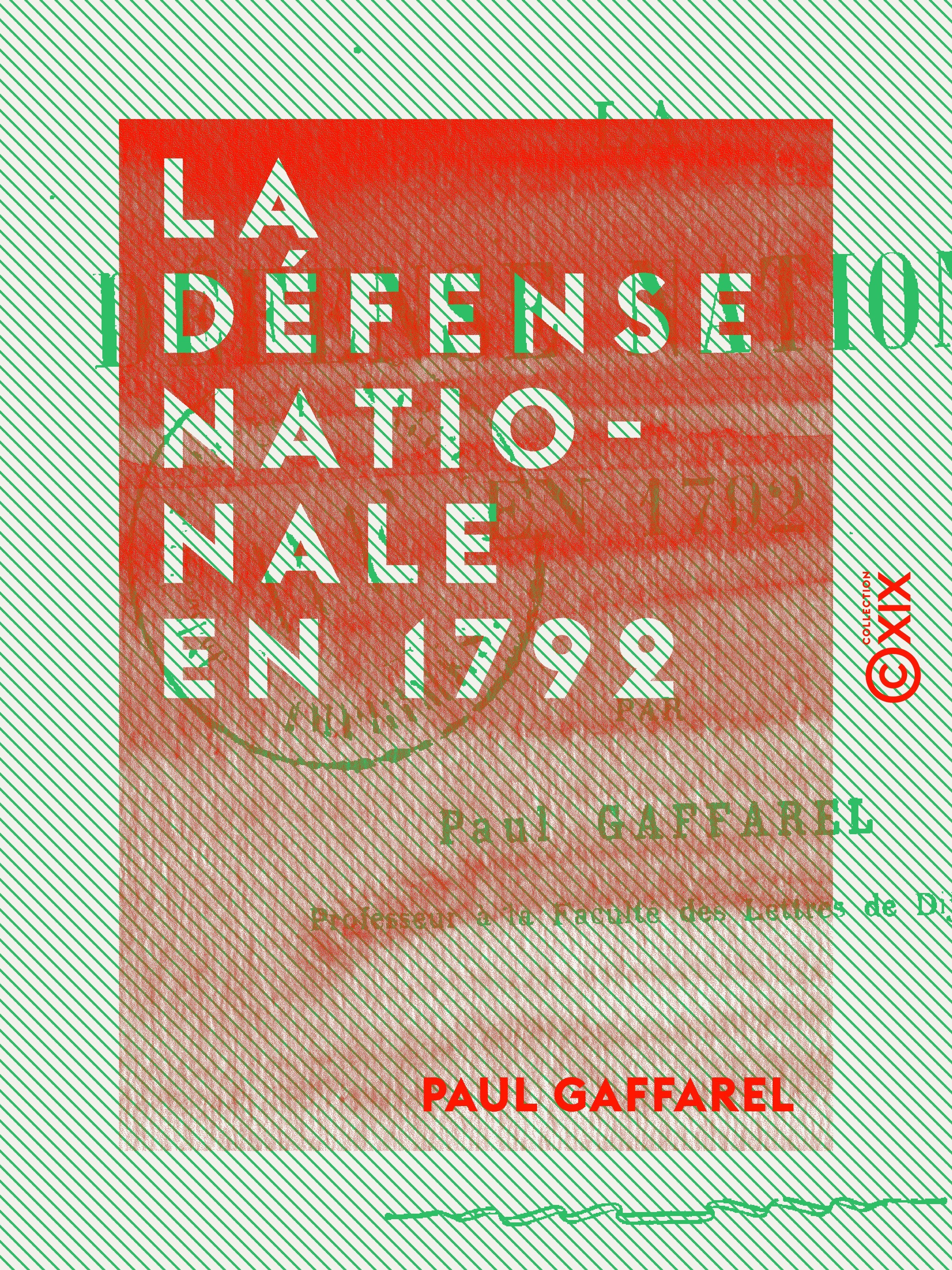 ebook cover of La Défense nationale en 1792, by Paul Gaffarel