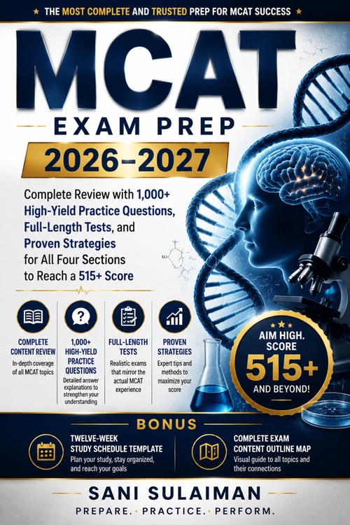Couverture ebook de THE COMPLETE MCAT Exam Prep 2026-2027, de Sani Sulaiman