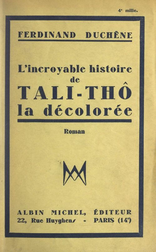 ebook cover of L'incroyable histoire de Tali-Thô, la décolorée, by Ferdinand Duchene