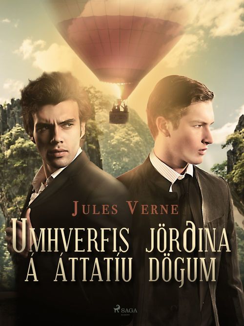 Couverture ebook de Umhverfis jörðina á áttatíu dögum, de Jules Verne