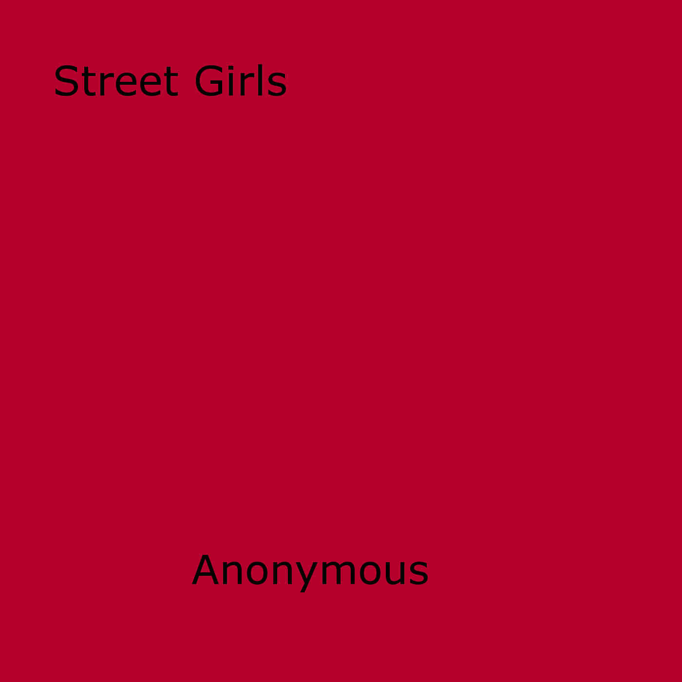 Couverture ebook de Street Girls, de Anon Anonymous