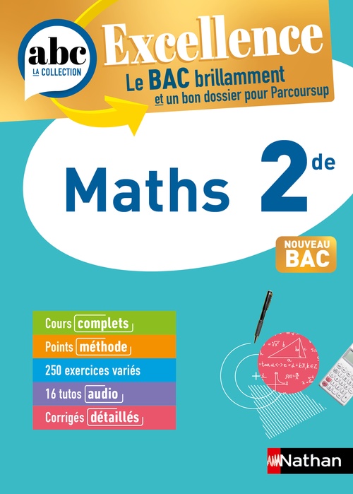 ebook cover of ABC du BAC Excellence Maths 2de, by Christian Lixi