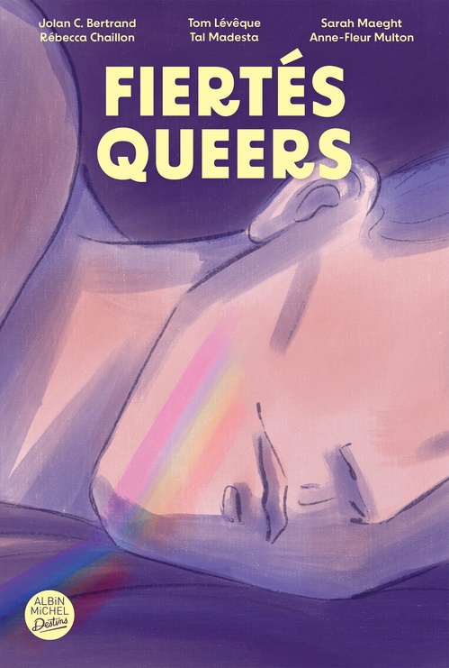 ebook cover of Fiertés queers, by Jolan C. Bertrand, Tom Lévêque, Sarah Maeght, Rébecca Chaillon, Tal Madesta, Anne-Fleur Multon