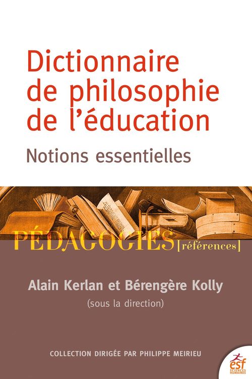 Couverture ebook de Dictionnaire de philosophie de l'éducation, de Alain Kerlan
