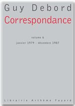Couverture ebook de Correspondance, de Guy Debord