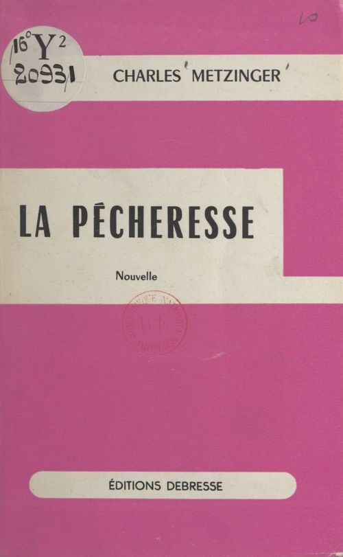 ebook cover of La pécheresse, by Charles Metzinger