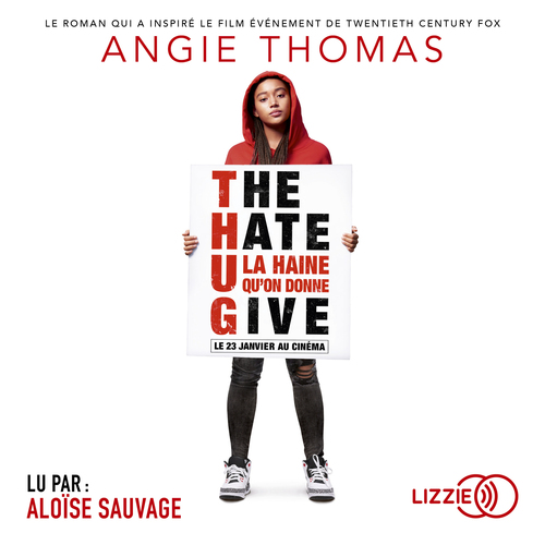 audiobook cover of The Hate U Give, by Angie Thomas
