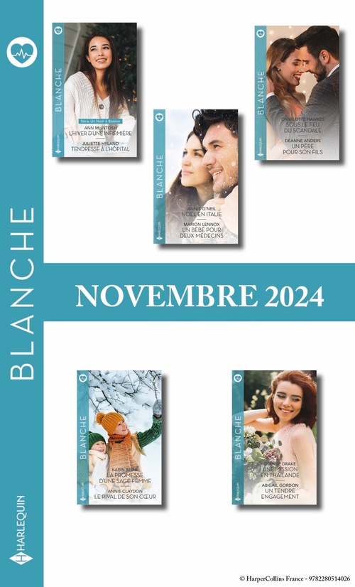 Couverture ebook de Pack mensuel Blanche - 10 romans (Novembre 2024), de Collectif