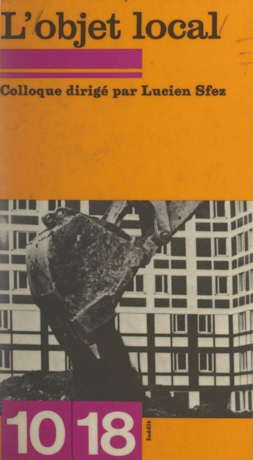 Couverture ebook de L'objet local, de Collectif