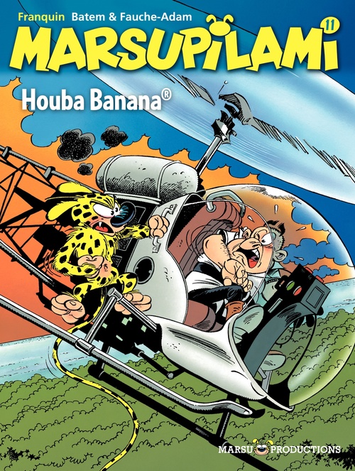 Couverture ebook de Marsupilami - tome 11 - Houba Banana, de André Franquin, Xavier Fauche, Eric Adam, Batem