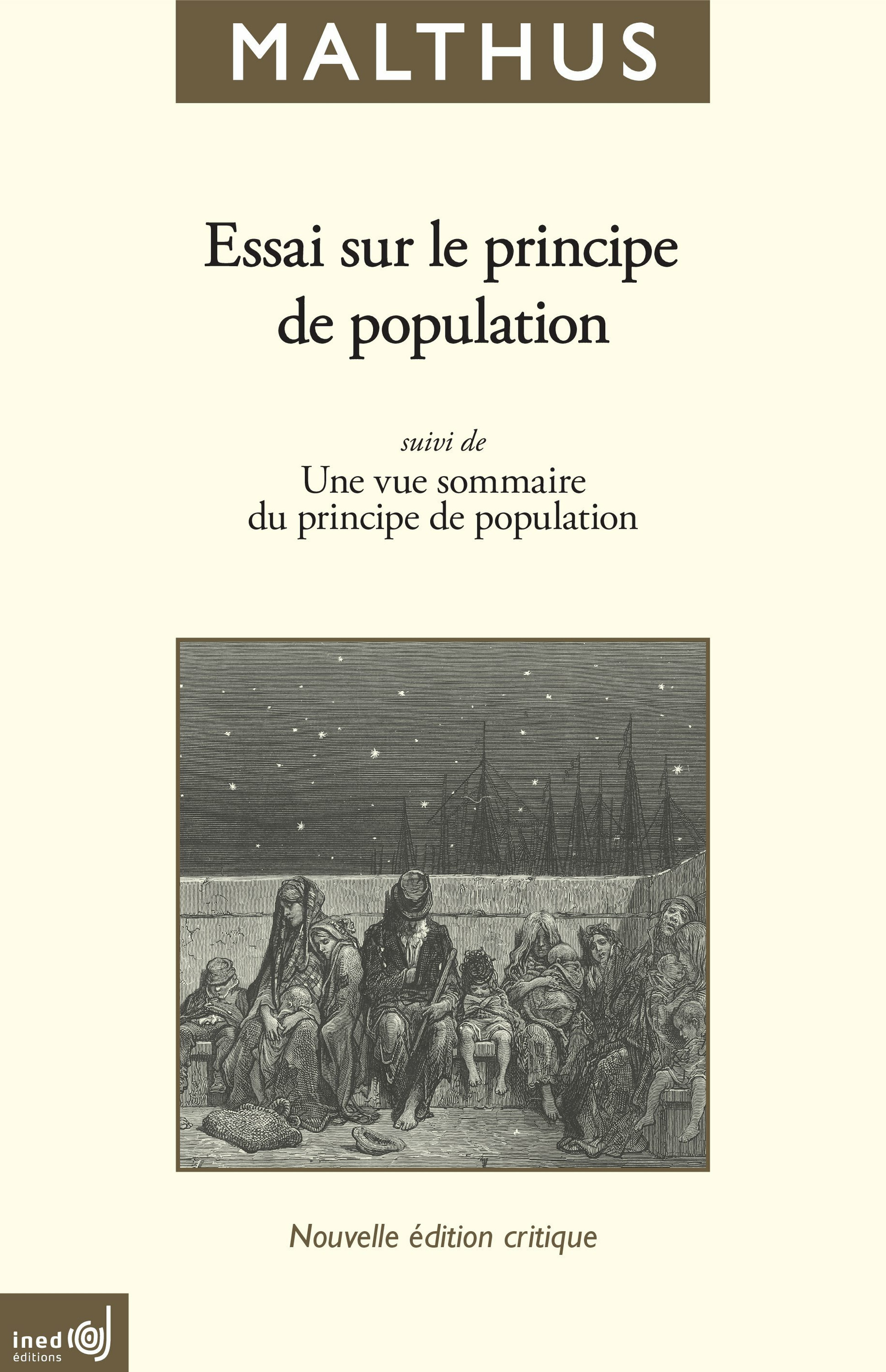 ebook cover of Essai sur le principe de population suivi de Une vue sommaire du principe de population, by Thomas robert Malthus