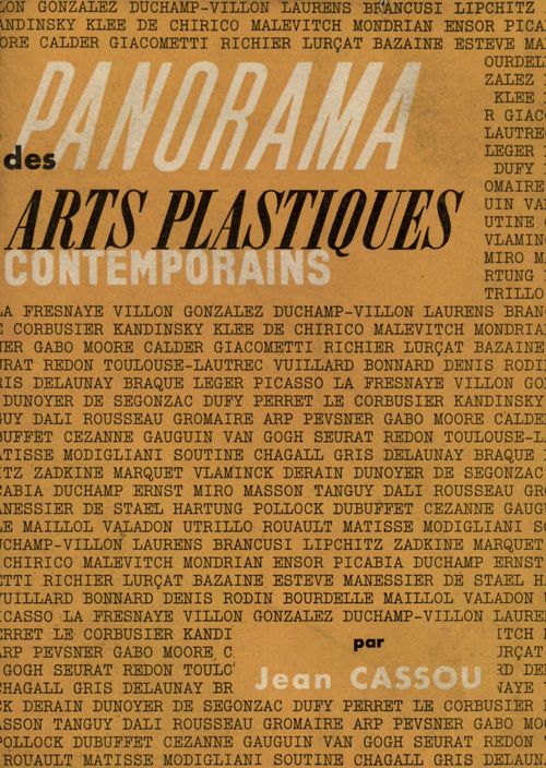 Couverture ebook de Panorama des arts plastiques contemporains, de Jean Cassou