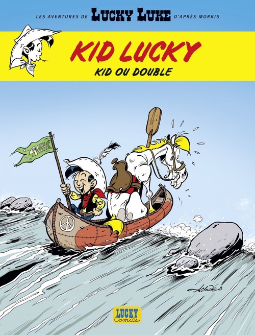 Couverture ebook de Les aventures de Kid Lucky d'après Morris - Tome 5 - Kid ou double, de Achdé