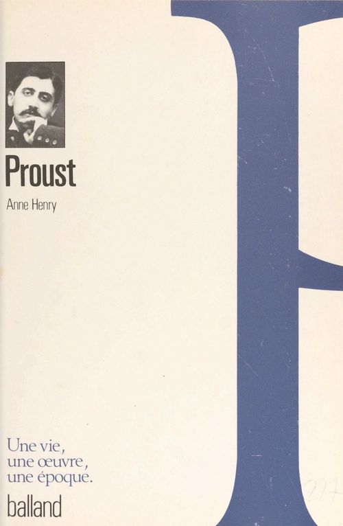 ebook cover of Proust, by Henry