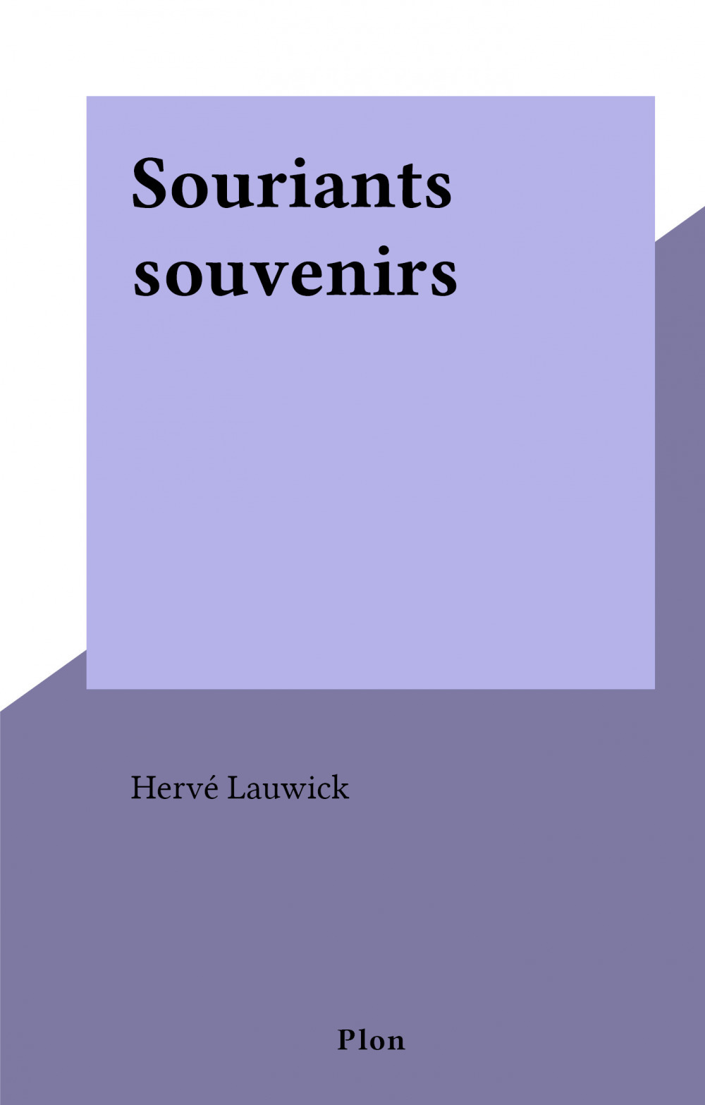 ebook cover of Souriants souvenirs, by Herve Lauwick