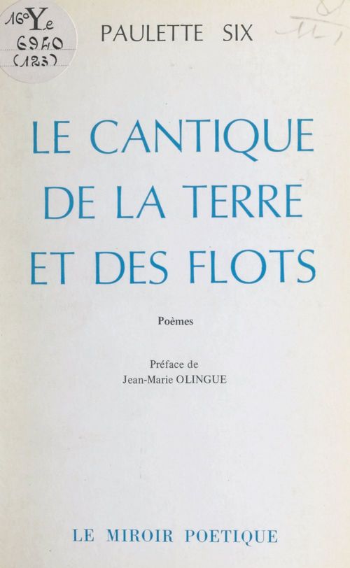 ebook cover of Le cantique de la terre et des flots, by Paulette Six