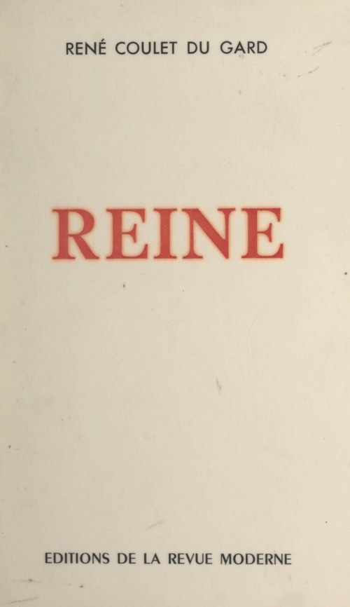 Couverture ebook de Reine, de Rene Coulet Du Gard