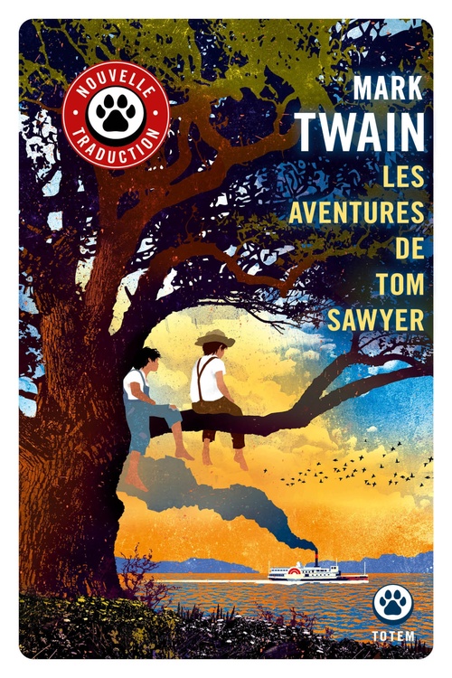 Couverture ebook de Les aventures de Tom Sawyer, de Mark Twain