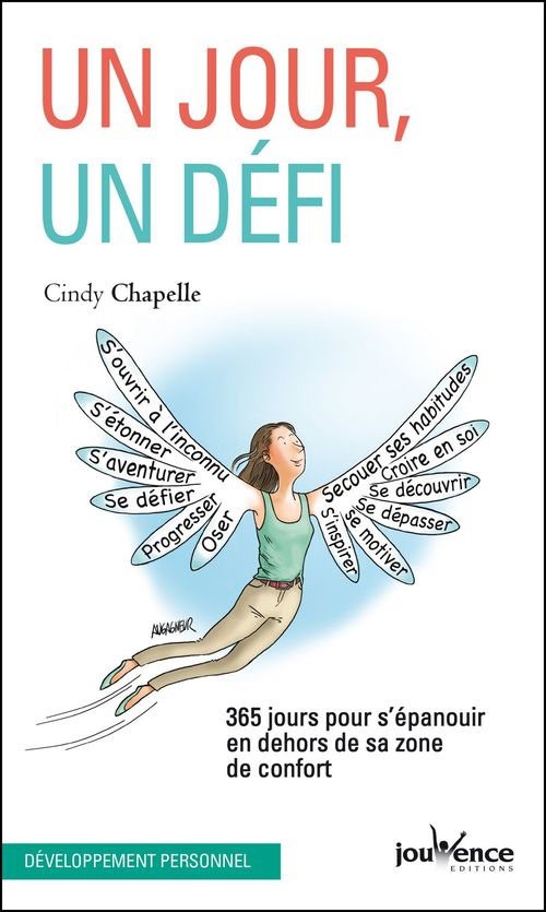 Couverture ebook de Un jour, un défi, de Cindy Chapelle