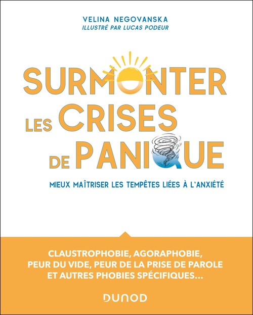 Couverture ebook de Surmonter les crises de panique, de Velina Negovanska, Lucas Podeur