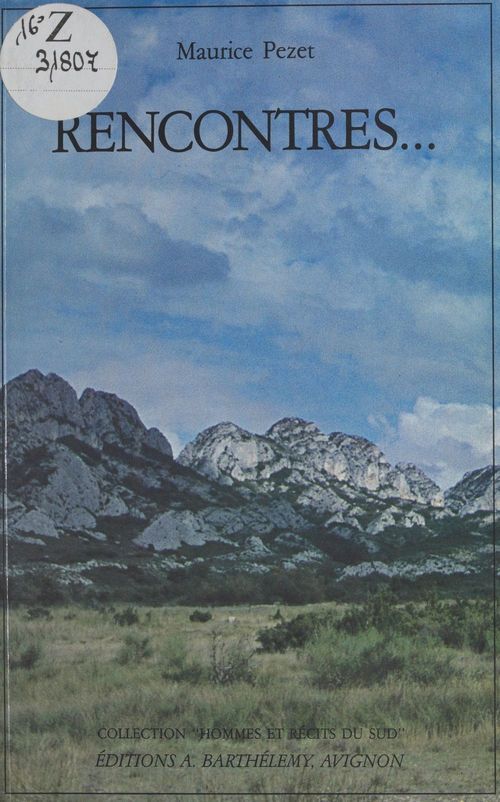 Couverture ebook de Rencontres, de Maurice Pezet