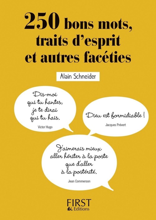 ebook cover of Petit Livre - 250 bons mots, traits d'esprit et autres facéties, by Alain Schneider